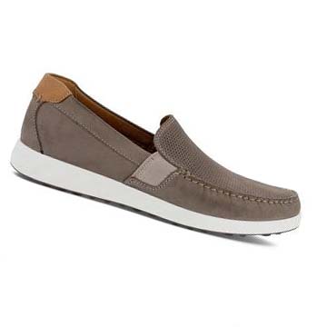 Men's Ecco S Lite Moc Summer Casual Shoes Grey / Brown | Canada 471PJJ